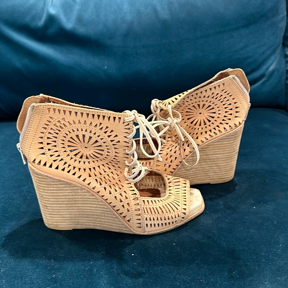 Jeffrey Campbell Nude Wedges